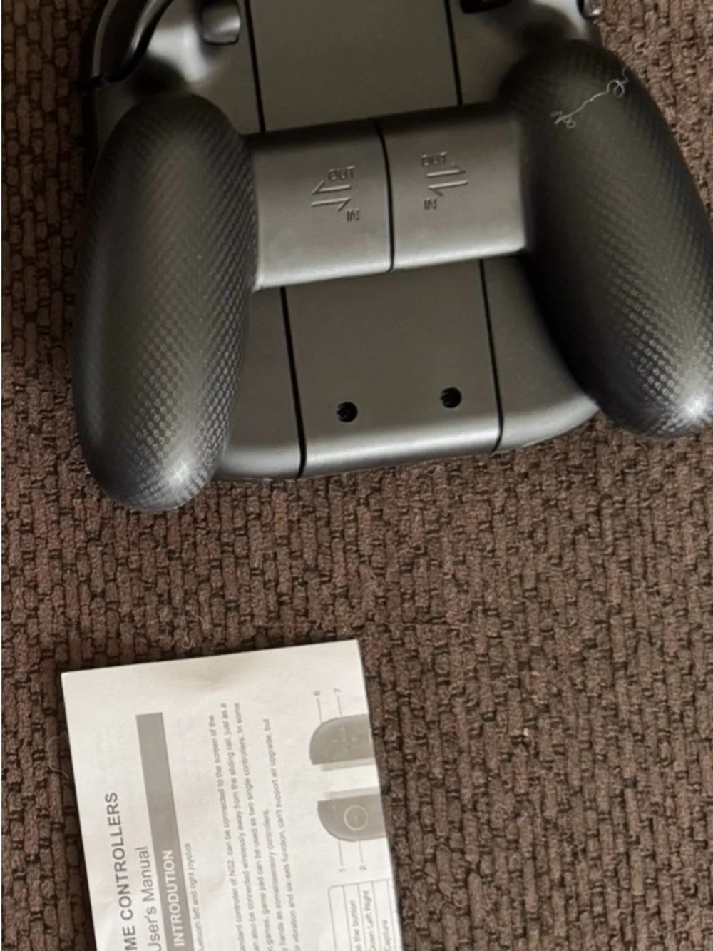 NS2 joy-cons Blue&Orange with generic NS2 game grip comes in different colors